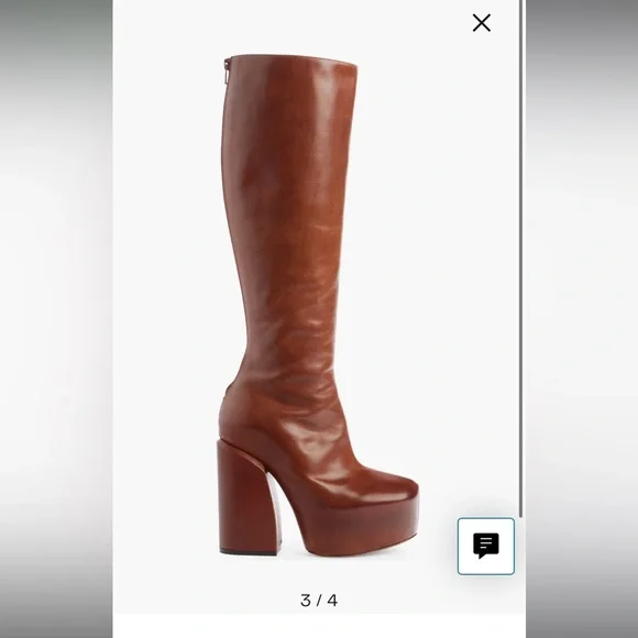 🎊💖🎊💖HOST PIC🎊🎊🎊🎊Dries Van Noten Show Knee High Platform Boots 38 - Picture 2 of 5